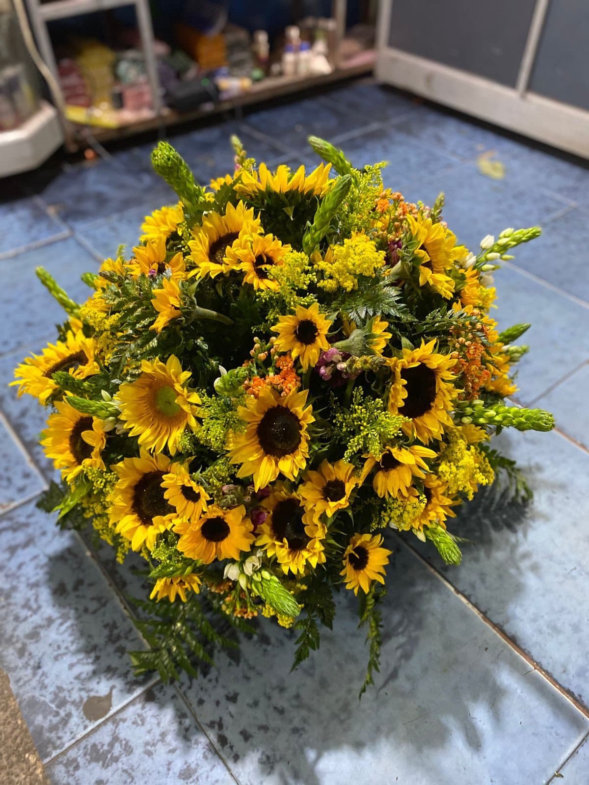 Arreglo Redondo de Girasoles